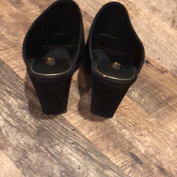 Luis Vuitton high heel suede open toe mule size 39 worn once - Picture 4 of 5